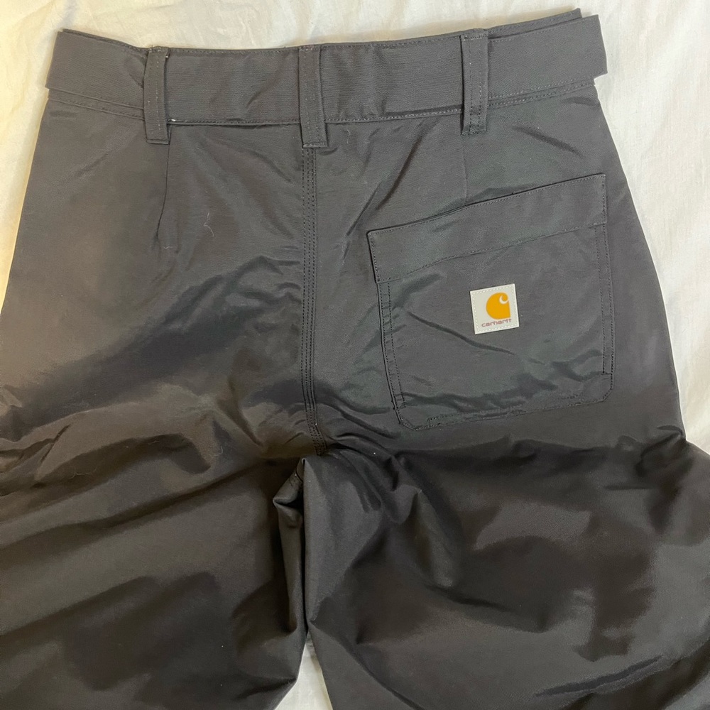 New Carhartt Mens Storm Defender Heavyweight Pants Black Size SMALL